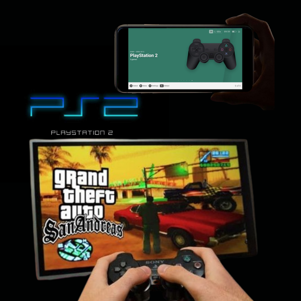 Play2 para celulaar Android e PC/Notebook
